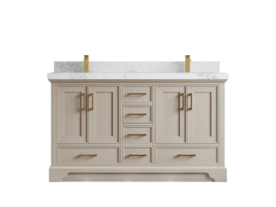 Charlotte 60 in. W x 22 in. D Double Sink Bathroom Vanity - Willow Bath and Vanity