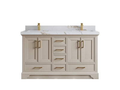 Charlotte 60 in. W x 22 in. D Double Sink Bathroom Vanity - Willow Bath and Vanity