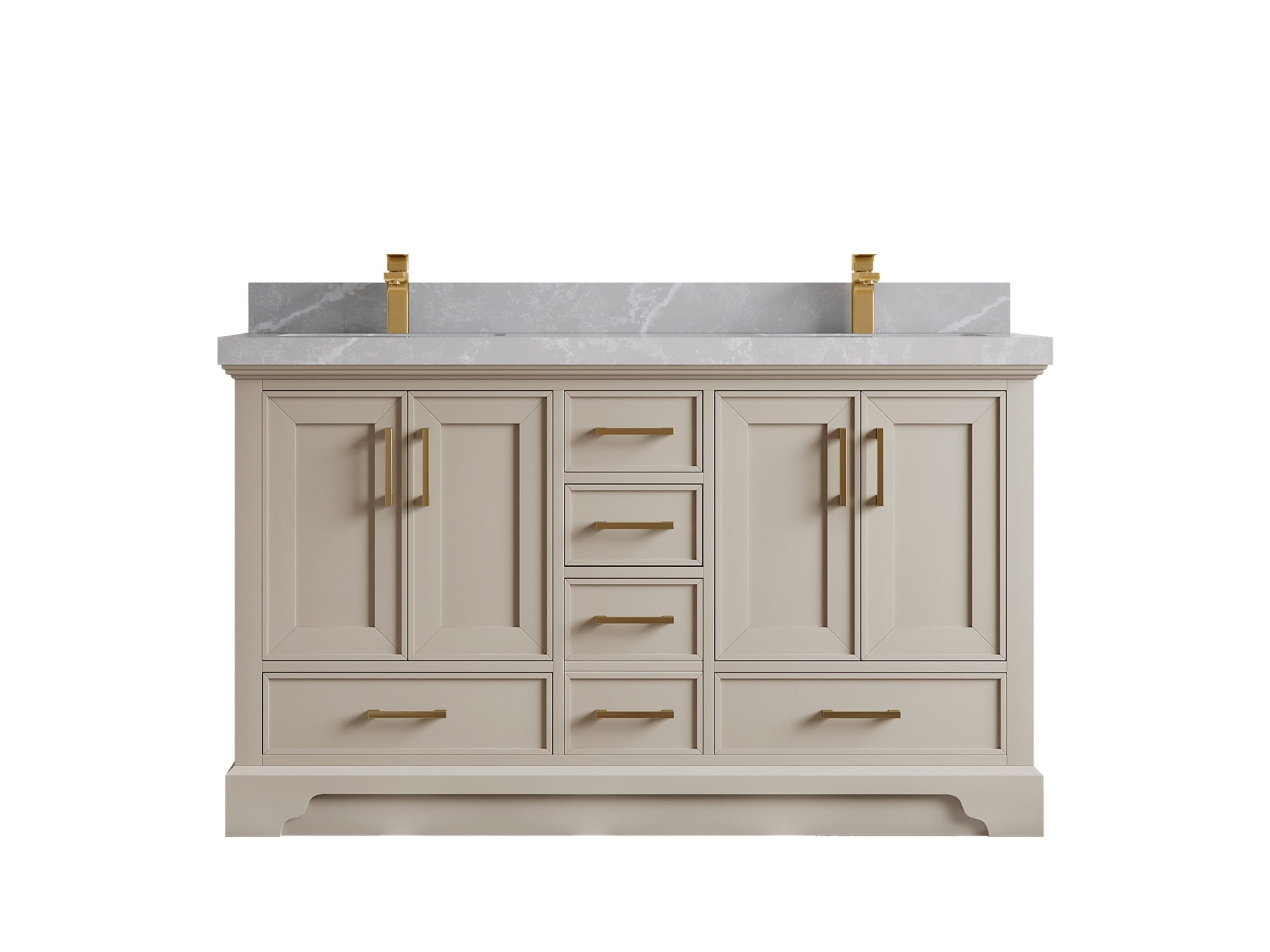 Charlotte 60 in. W x 22 in. D Double Sink Bathroom Vanity - Willow Bath and Vanity