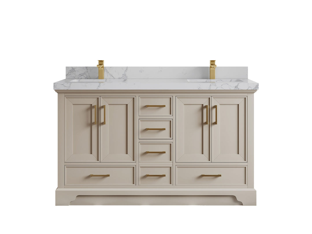 Charlotte 60 in. W x 22 in. D Double Sink Bathroom Vanity - Willow Bath and Vanity