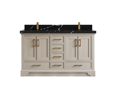 Charlotte 60 in. W x 22 in. D Double Sink Bathroom Vanity - Willow Bath and Vanity