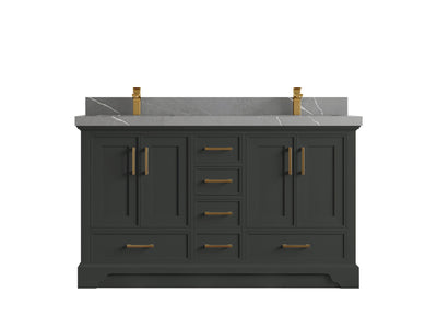 Charlotte 60 in. W x 22 in. D Double Sink Bathroom Vanity - Willow Bath and Vanity