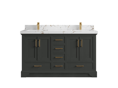 Charlotte 60 in. W x 22 in. D Single Sink Bathroom Vanity - Willow Bath and Vanity