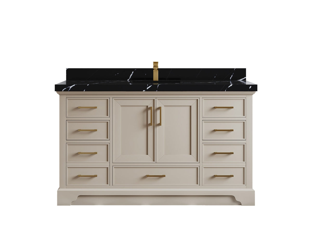 Charlotte 60 in. W x 22 in. D Single Sink Bathroom Vanity - Willow Bath and Vanity