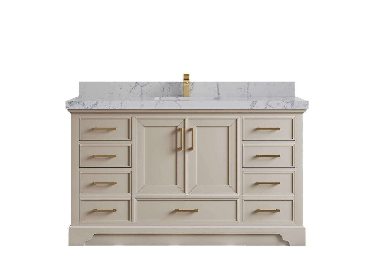 Charlotte 60 in. W x 22 in. D Single Sink Bathroom Vanity - Willow Bath and Vanity