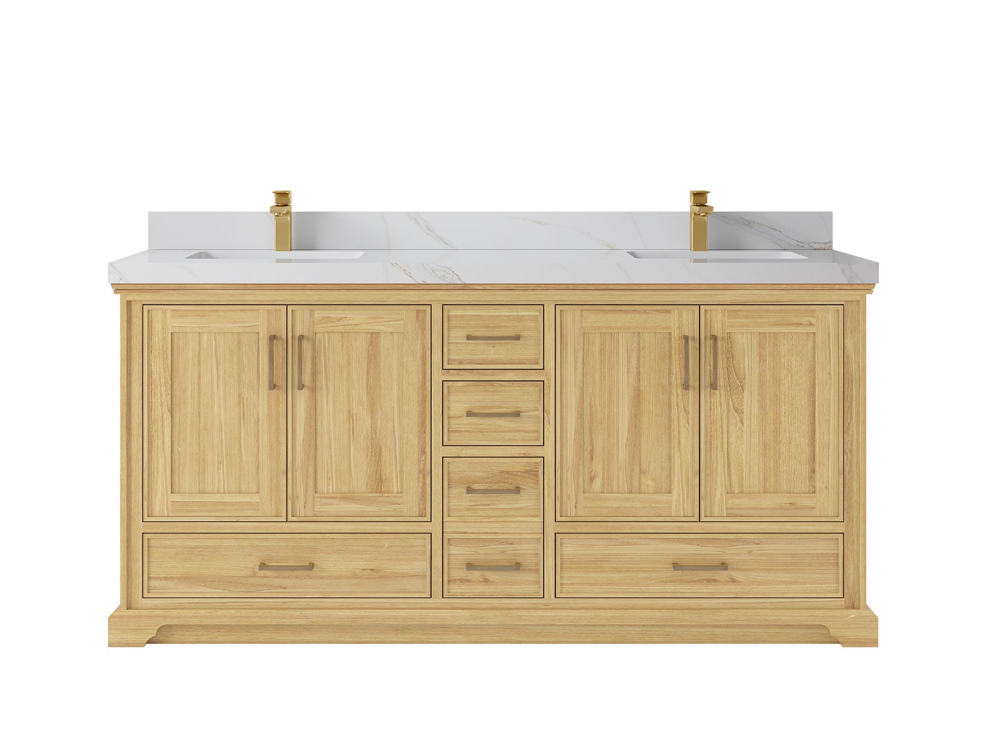 Charlotte 72 in. W x 22 in. D Double Sink Bathroom Teak Wood Vanity - Willow Bath and Vanity