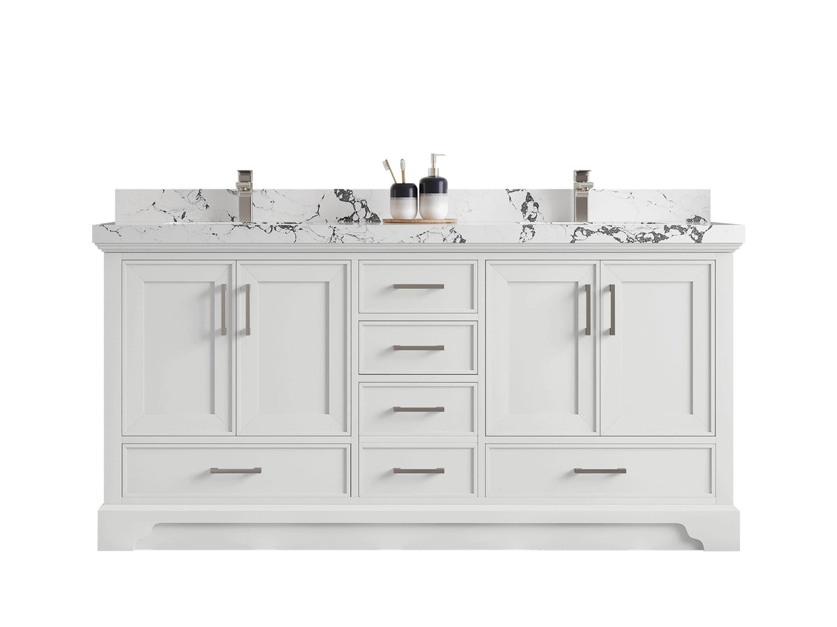 Charlotte 72 in. W x 22 in. D Double Sink Bathroom Vanity - Willow Bath and Vanity