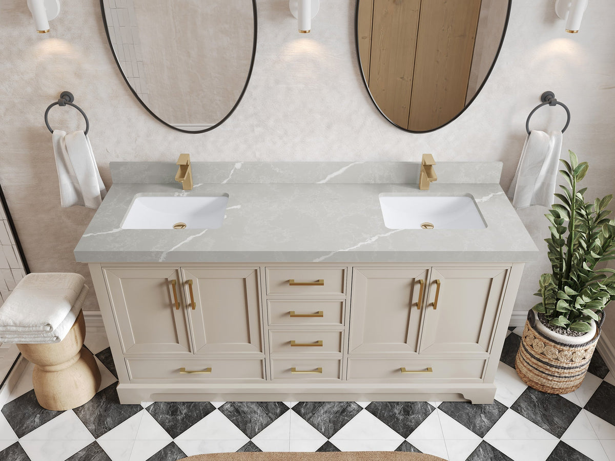 Charlotte 72 in. W x 22 in. D Double Sink Bathroom Vanity - Willow Bath and Vanity