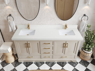Charlotte 72 in. W x 22 in. D Double Sink Bathroom Vanity - Willow Bath and Vanity