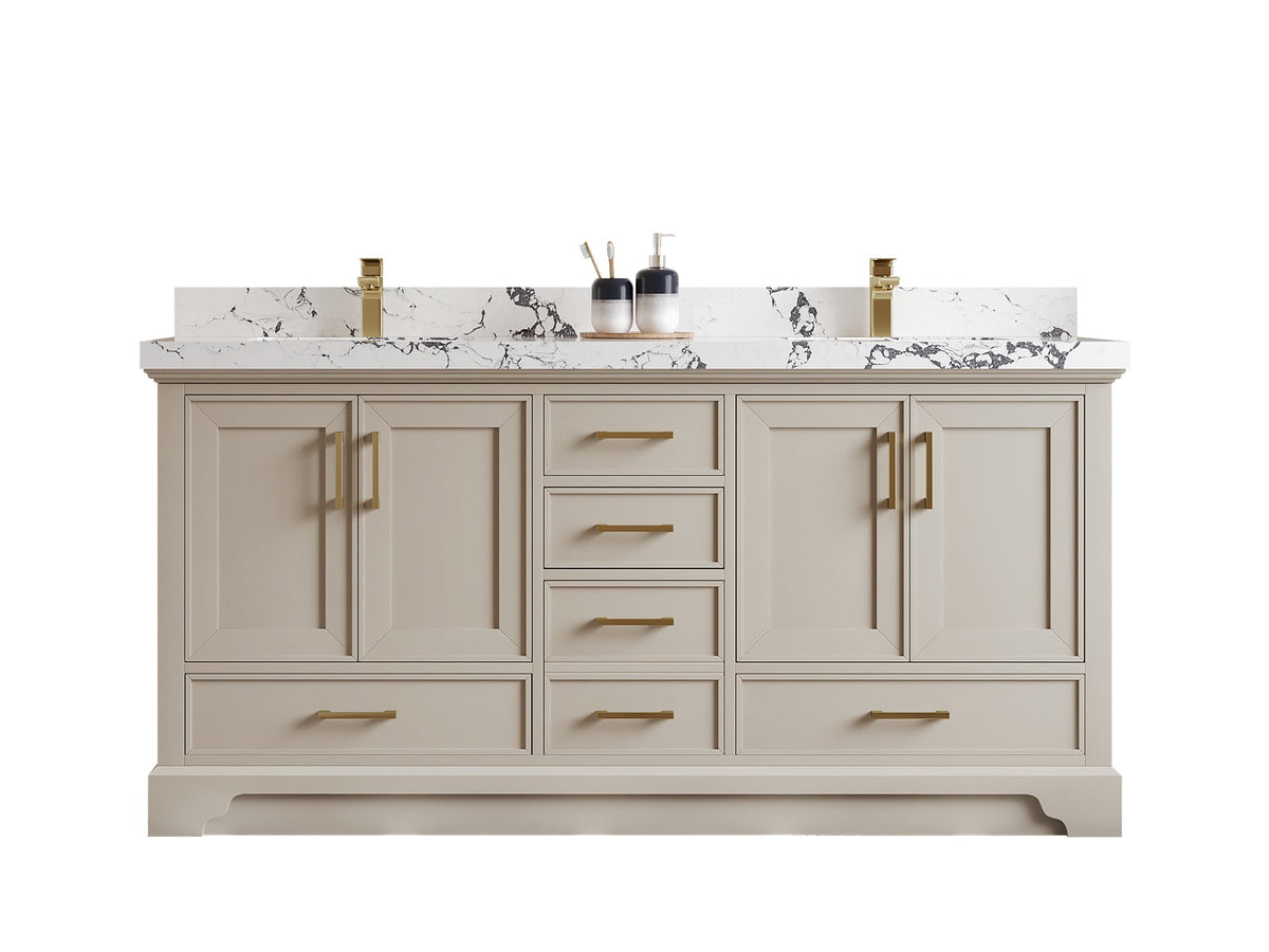 Charlotte 72 in. W x 22 in. D Double Sink Bathroom Vanity - Willow Bath and Vanity