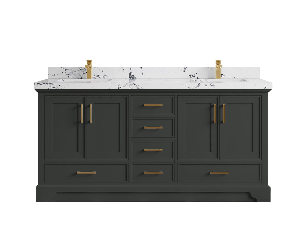 Charlotte 72 in. W x 22 in. D Double Sink Bathroom Vanity - Willow Bath and Vanity