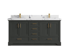 Charlotte 72 in. W x 22 in. D Double Sink Bathroom Vanity - photo 38