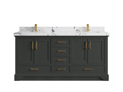 Charlotte 72 in. W x 22 in. D Double Sink Bathroom Vanity - Willow Bath and Vanity