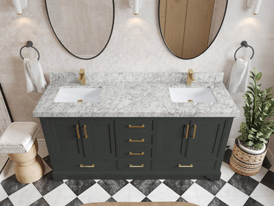 Charlotte 72 in. W x 22 in. D Double Sink Bathroom Vanity - Willow Bath and Vanity
