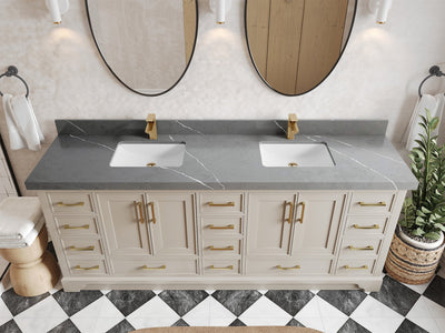 Charlotte 84 in. W x 22 in. D Double Sink Bathroom Vanity - Willow Bath and Vanity