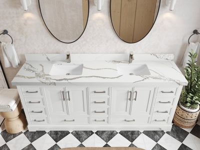 Charlotte 84 in. W x 22 in. D Double Sink Bathroom Vanity - Willow Bath and Vanity