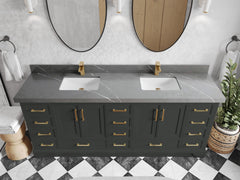 Charlotte 84 in. W x 22 in. D Double Sink Bathroom Vanity - photo 31