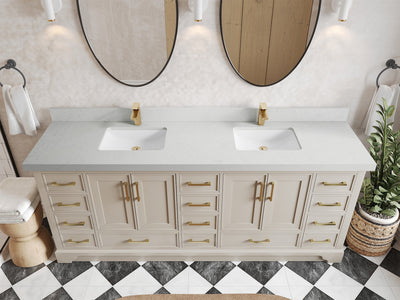 Charlotte 84 in. W x 22 in. D Double Sink Bathroom Vanity - Willow Bath and Vanity