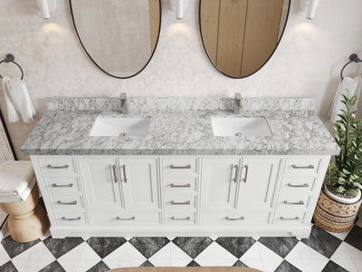 Charlotte 84 in. W x 22 in. D Double Sink Bathroom Vanity - Willow Bath and Vanity