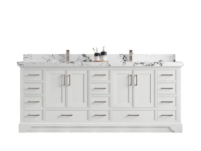 Charlotte 84 in. W x 22 in. D Double Sink Bathroom Vanity - Willow Bath and Vanity