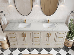 Charlotte 84 in. W x 22 in. D Double Sink Bathroom Vanity - photo 39