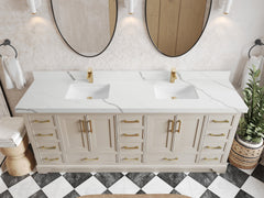 Charlotte 84 in. W x 22 in. D Double Sink Bathroom Vanity - photo 11