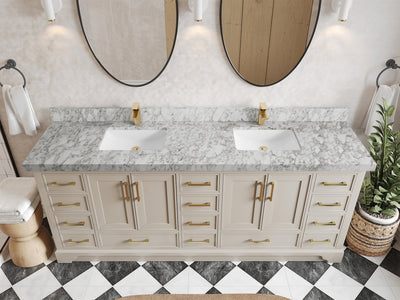 Charlotte 84 in. W x 22 in. D Double Sink Bathroom Vanity - Willow Bath and Vanity