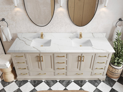 Charlotte 84 in. W x 22 in. D Double Sink Bathroom Vanity - Willow Bath and Vanity