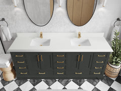 Charlotte 84 in. W x 22 in. D Double Sink Bathroom Vanity - photo 25