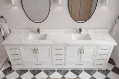 Charlotte 96 in W x 22 in D Free Standing Double Sink Bathroom Vanity - photo 7