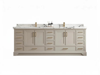 Charlotte 96 in W x 22 in D Free Standing Double Sink Bathroom Vanity - Willow Bath and Vanity