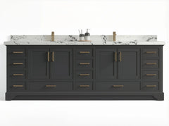 Charlotte 96 in W x 22 in D Free Standing Double Sink Bathroom Vanity - photo 1
