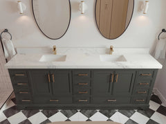 Charlotte 96 in W x 22 in D Free Standing Double Sink Bathroom Vanity - photo 13