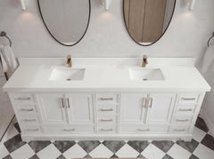 Charlotte 96 in W x 22 in D Free Standing Double Sink Bathroom Vanity - photo 13