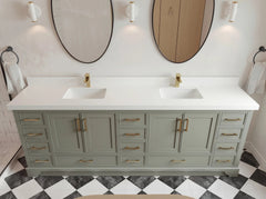 Charlotte 96 in W x 22 in D Free Standing Double Sink Bathroom Vanity - photo 11