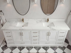 Charlotte 96 in W x 22 in D Free Standing Double Sink Bathroom Vanity - photo 10