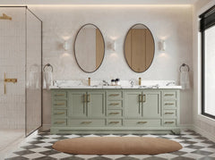 Charlotte 96 in W x 22 in D Free Standing Double Sink Bathroom Vanity - photo 5