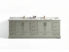Charlotte 96 in W x 22 in D Free Standing Double Sink Bathroom Vanity - photo 1