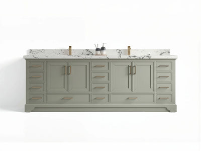 Charlotte 96 in W x 22 in D Free Standing Double Sink Bathroom Vanity - Willow Bath and Vanity