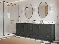 Charlotte 96 in W x 22 in D Free Standing Double Sink Bathroom Vanity - photo 4