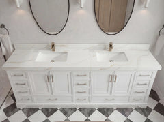 Charlotte 96 in W x 22 in D Free Standing Double Sink Bathroom Vanity - photo 11