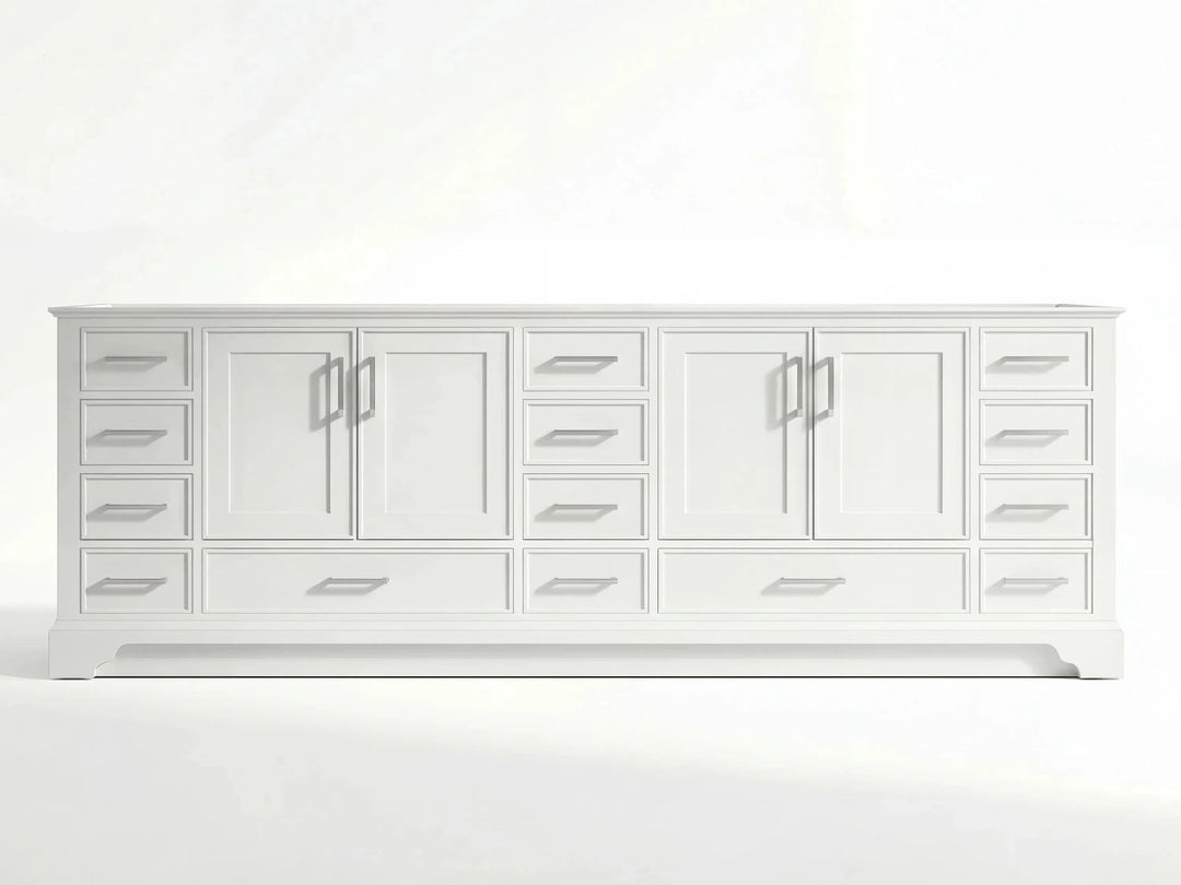 Charlotte 96 in W x 22 in D Free Standing Double Sink Bathroom Vanity | 
              
                White
                
                  
             - CHR-CAB-WH-95 - photo №14