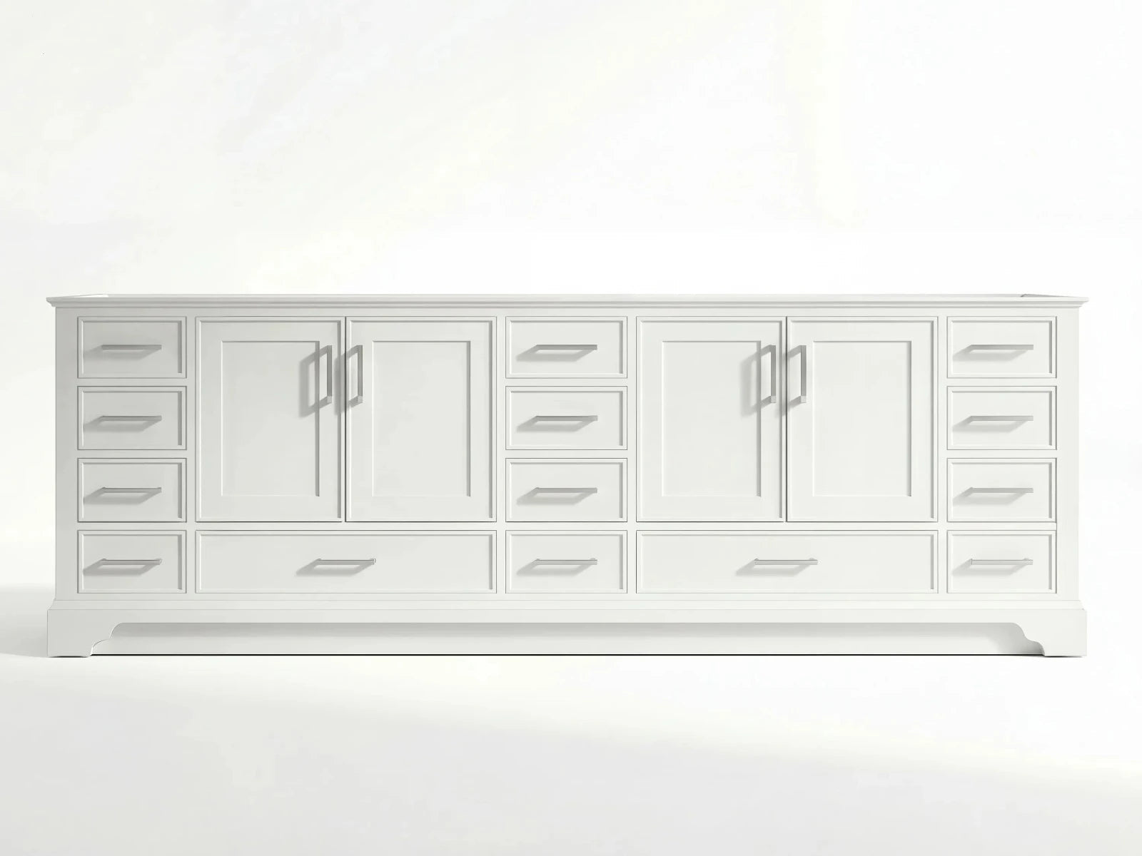 Charlotte 96 in W x 22 in D Free Standing Double Sink Bathroom Vanity - Willow Bath and Vanity