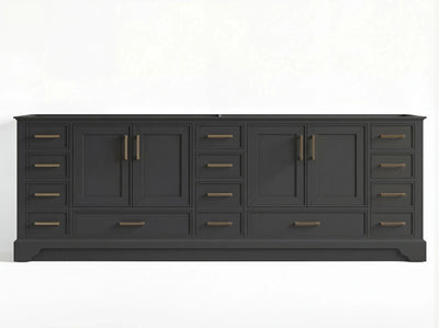 Charlotte 96 in W x 22 in D Free Standing Double Sink Bathroom Vanity - Willow Bath and Vanity