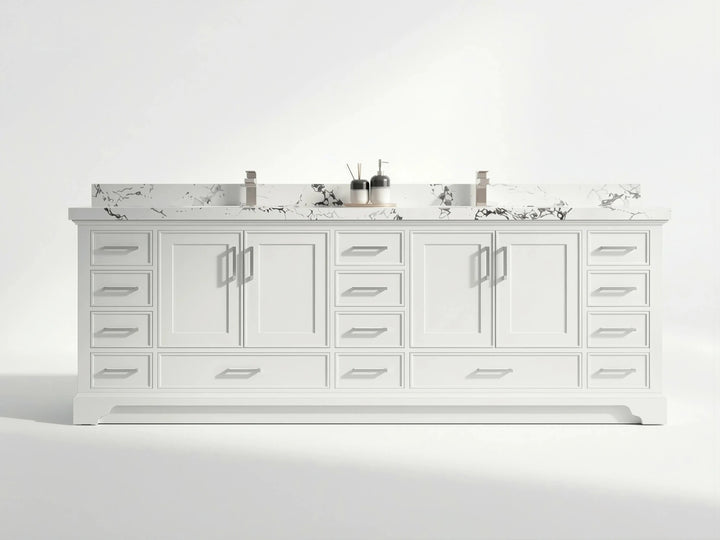 Charlotte 96 in W x 22 in D Free Standing Double Sink Bathroom Vanity - photo 1