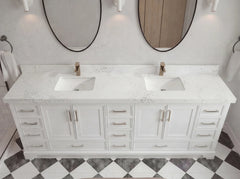 Charlotte 96 in W x 22 in D Free Standing Double Sink Bathroom Vanity - photo 12
