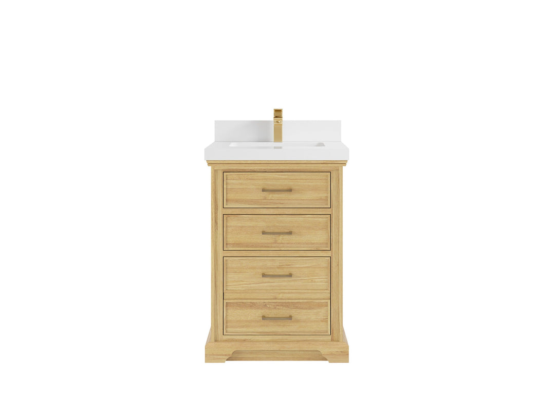Charlotte Teak Wood 24 in. W x 22 in. D Single Sink Bathroom Teak Wood Vanity | 
              
                Light Natural Teak
                
                  
             - CHR_TK_LNT_CA_LZ_24 - photo №15