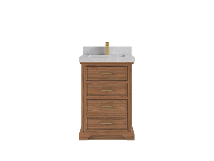 Charlotte Teak Wood 24 in. W x 22 in. D Single Sink Bathroom Vanity - photo 14