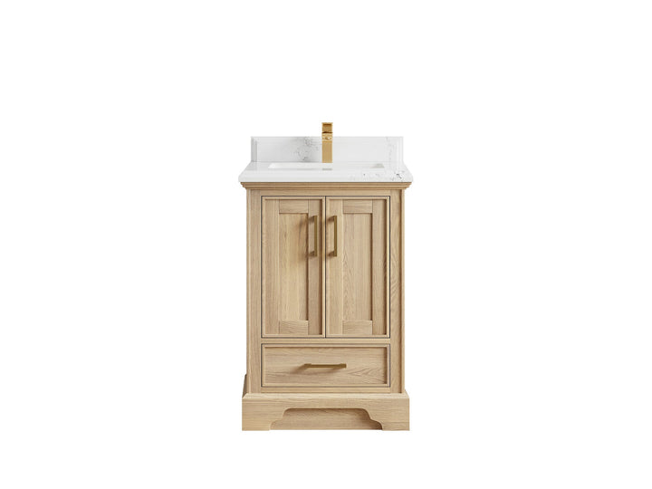 Charlotte White Oak 24 in. W x 22 in. D Single Sink Bathroom Vanity - photo 13
