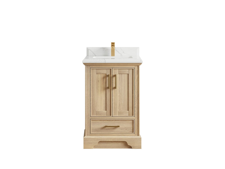 Charlotte White Oak 24 in. W x 22 in. D Single Sink Bathroom Vanity - photo 12